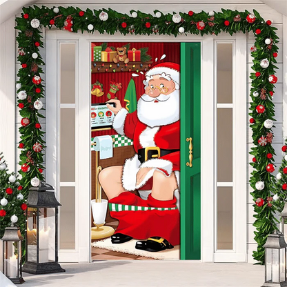 2024 Christmas Front Door Decoration+2 Set