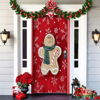 2024 Christmas Front Door Decoration+2 Set