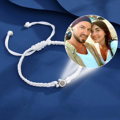 Customized color photo projection bracelet, a timeless photo gift for your girlfriend