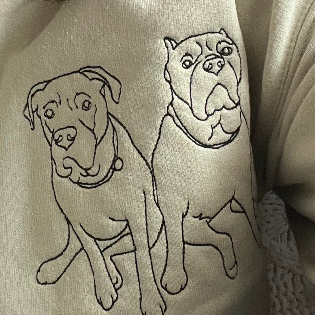 Custom Embroidered Pet Sweatshirt Dog Mom hoodies